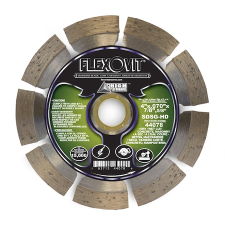 Flexovit SMALL DIAMETER DIAMOND BLADE HIGH 44078